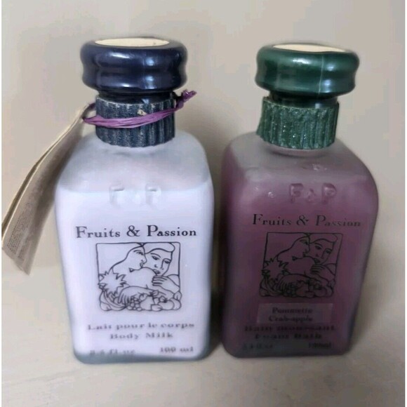 Vintage Fruits & Passion Foam Bath Field Berries Crab Apple Sealed Rare HTF - Picture 1 of 8